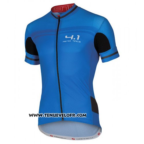 2016 Maillot Ciclismo Castelli Noir et Azur Manches Courtes et Cuissard