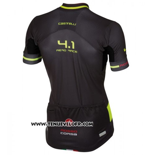 2016 Maillot Ciclismo Castelli Noir et Vert Manches Courtes et Cuissard