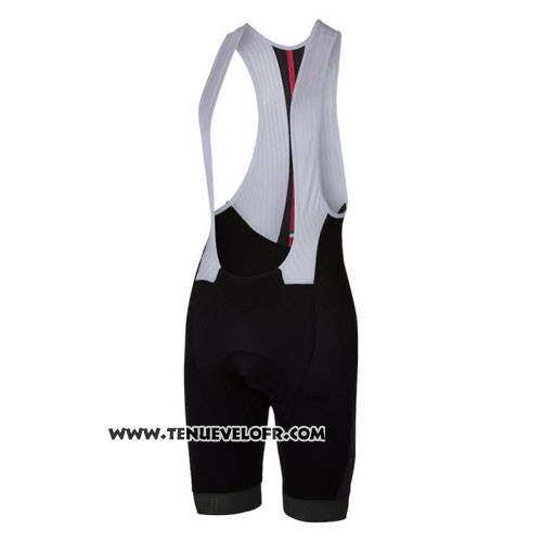 2016 Maillot Ciclismo Castelli Rouge Noir Manches Courtes et Cuissard