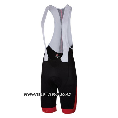 2016 Maillot Ciclismo Castelli Rouge et Blanc Manches Courtes et Cuissard
