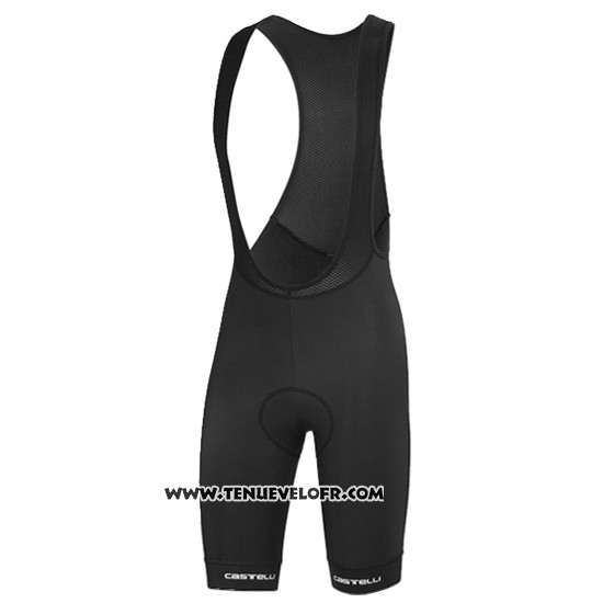 2016 Maillot Ciclismo Castelli Rouge et Noir Manches Courtes et Cuissard