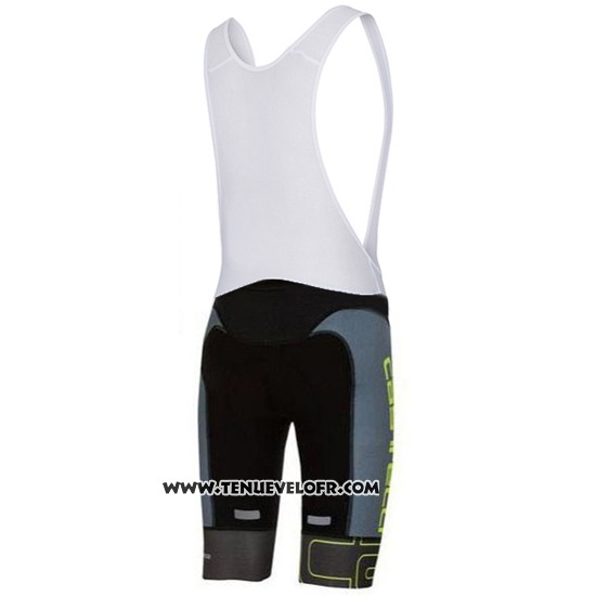 2016 Maillot Ciclismo Castelli Vert et Gris Manches Courtes et Cuissard