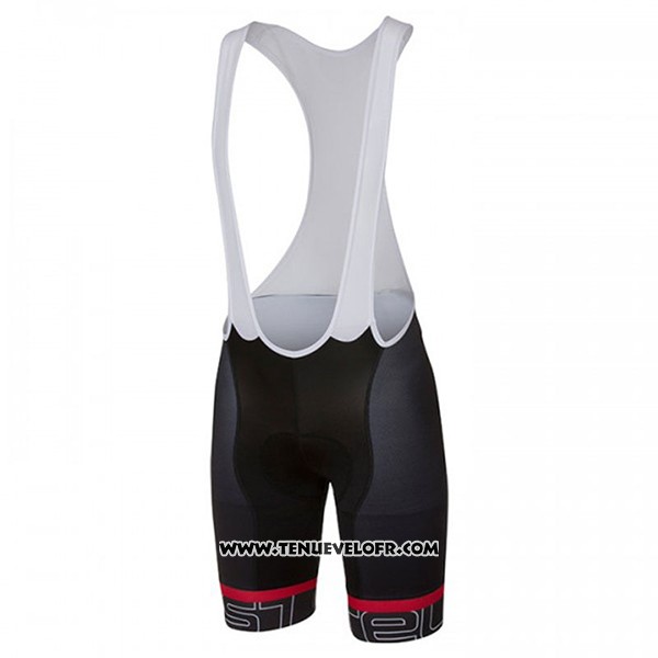2017 Maillot Ciclismo Castelli Attacco Noir Manches Courtes et Cuissard