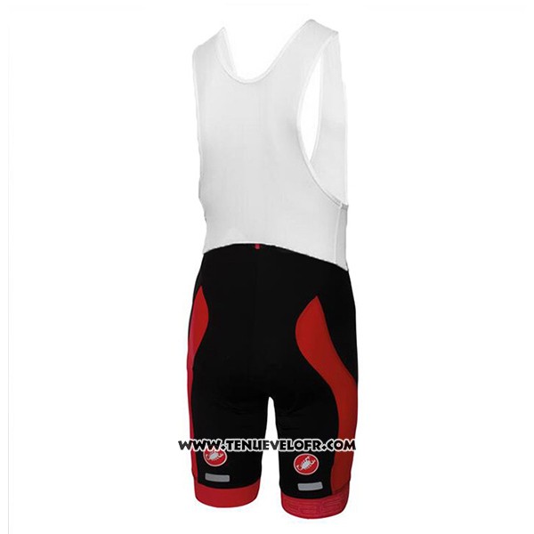 2017 Maillot Ciclismo Castelli Blanc Manches Courtes et Cuissard