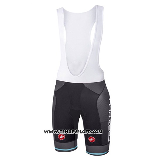 2017 Maillot Ciclismo Castelli Bleu Clair Manches Courtes et Cuissard