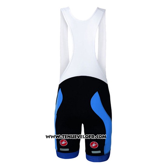 2017 Maillot Ciclismo Castelli Bleu Manches Courtes et Cuissard