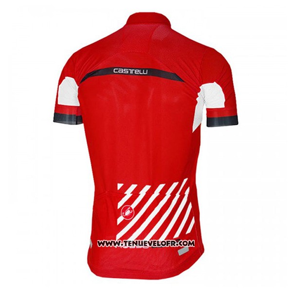 2017 Maillot Ciclismo Castelli Free AR Rouge Manches Courtes et Cuissard