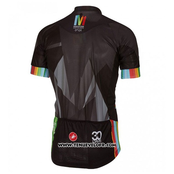 2017 Maillot Ciclismo Castelli Maratona Noir Manches Courtes et Cuissard