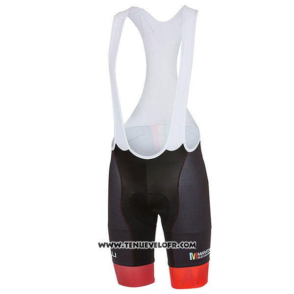 2017 Maillot Ciclismo Castelli Maratone Rouge Manches Courtes et Cuissard