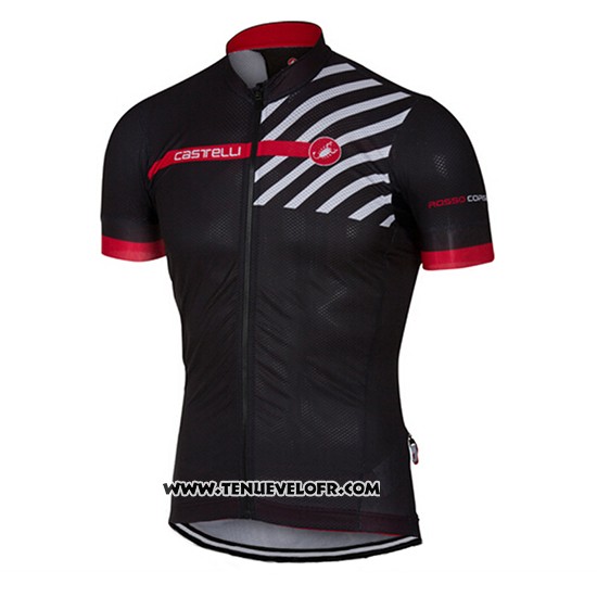 2017 Maillot Ciclismo Castelli Noir Manches Courtes et Cuissard