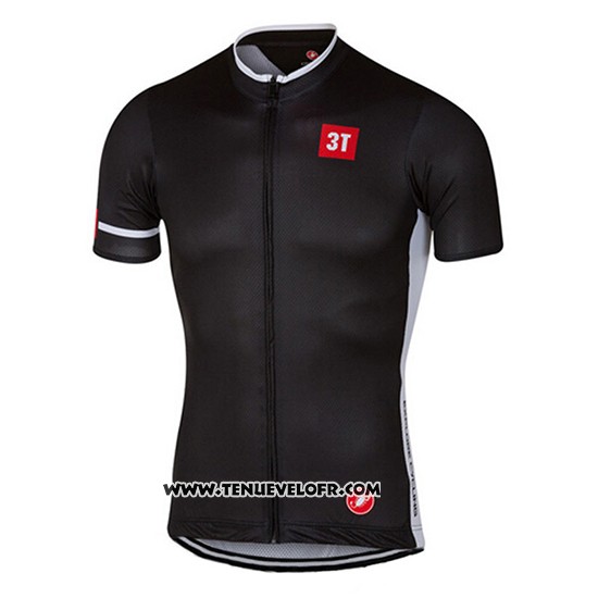2017 Maillot Ciclismo Castelli Profond Noir Manches Courtes et Cuissard