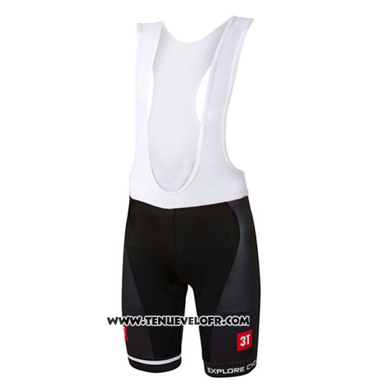 2017 Maillot Ciclismo Castelli Profond Noir Manches Courtes et Cuissard