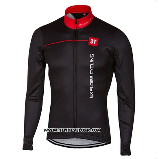 2017 Maillot Ciclismo Castelli Profond Noir Manches Longues et Cuissard