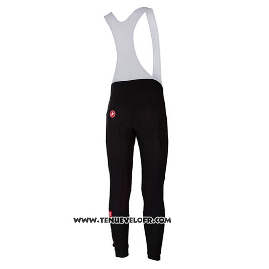 2017 Maillot Ciclismo Castelli Profond Noir Manches Longues et Cuissard