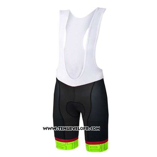 2017 Maillot Ciclismo Castelli Vert Manches Courtes et Cuissard