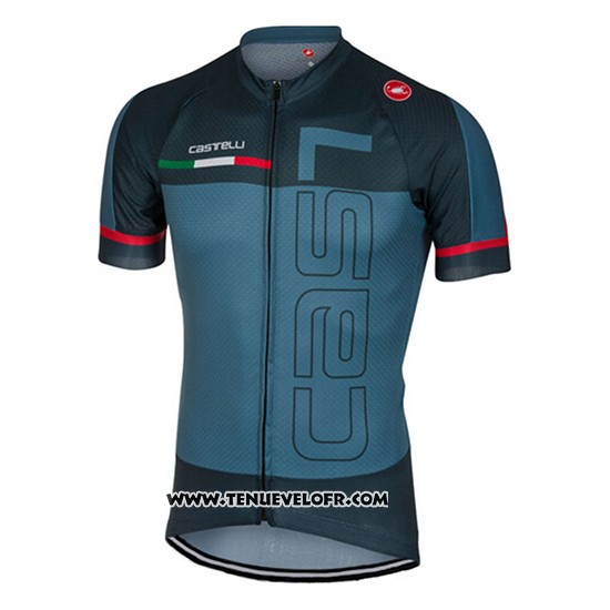 2017 Maillot Ciclismo Castelli Vert Militare Manches Courtes et Cuissard