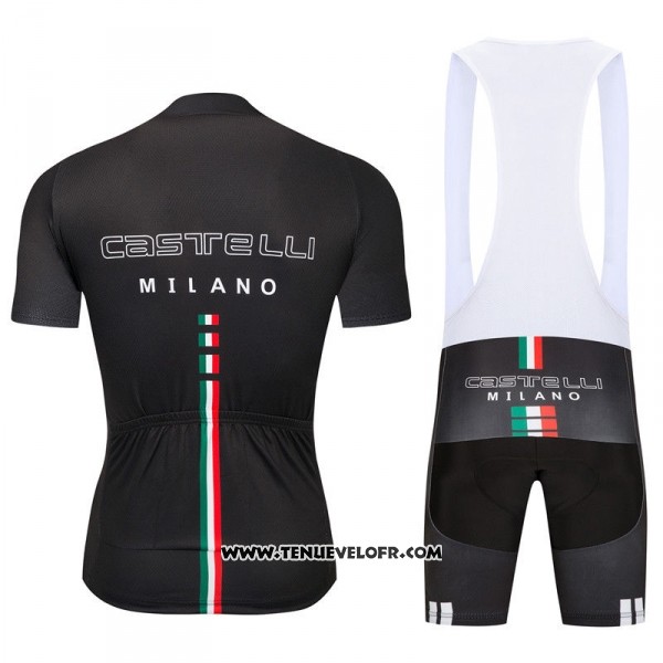 2018 Maillot Ciclismo Castelli Noir Manches Courtes et Cuissard