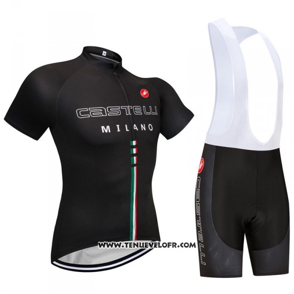 2018 Maillot Ciclismo Castelli Noir Manches Courtes et Cuissard