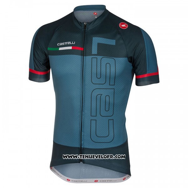 2018 Maillot Ciclismo Castelli Vert Militare Manches Courtes et Cuissard