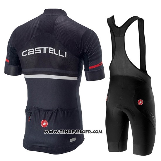 2019 Maillot Ciclismo Castelli Free AR 4.1 Noir Manches Courtes et Cuissard