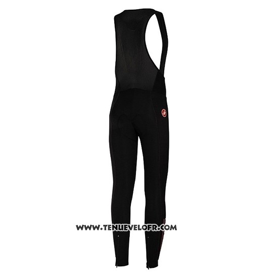 2019 Maillot Ciclismo Castelli Puro 3 Bleu Noir Manches Longues et Cuissard