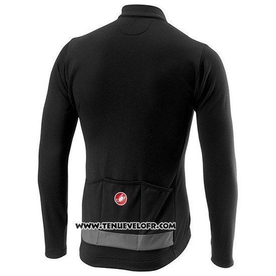 2019 Maillot Ciclismo Castelli Puro 3 Gris Noir Manches Longues et Cuissard