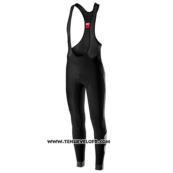 2019 Maillot Ciclismo Castelli Raddoppia 2 Gris Argent Manches Longues et Cuissard