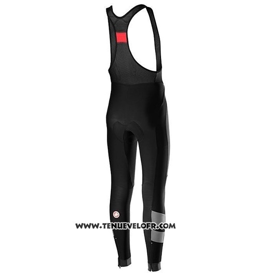 2019 Maillot Ciclismo Castelli Raddoppia 2 Gris Argent Manches Longues et Cuissard