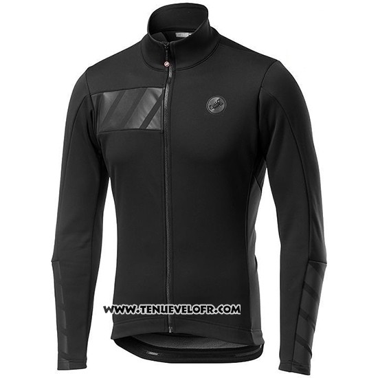 2019 Maillot Ciclismo Castelli Raddoppia 2 Noir Manches Longues et Cuissard