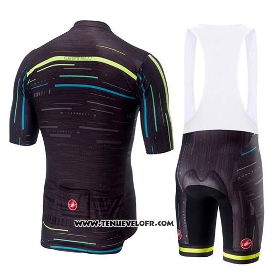 2019 Maillot Ciclismo Castelli Tabula Rasa Noir Manches Courtes et Cuissard