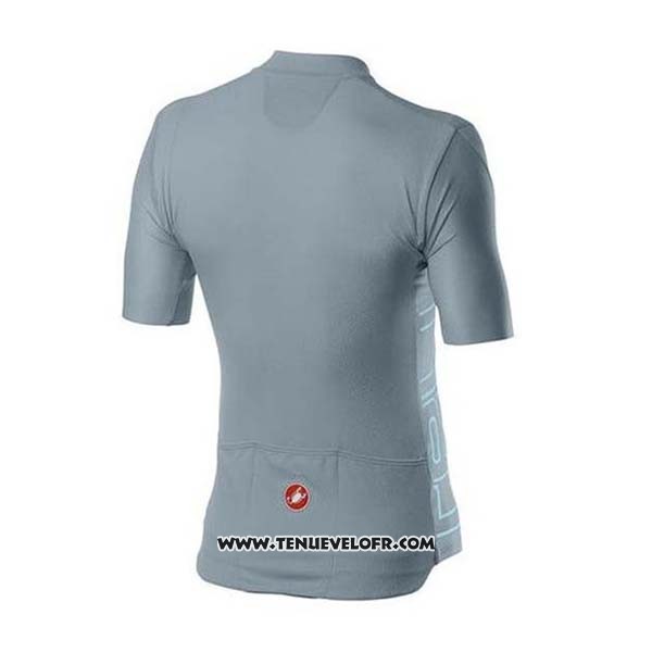 2020 Maillot Ciclismo Castelli Gris Manches Courtes et Cuissard