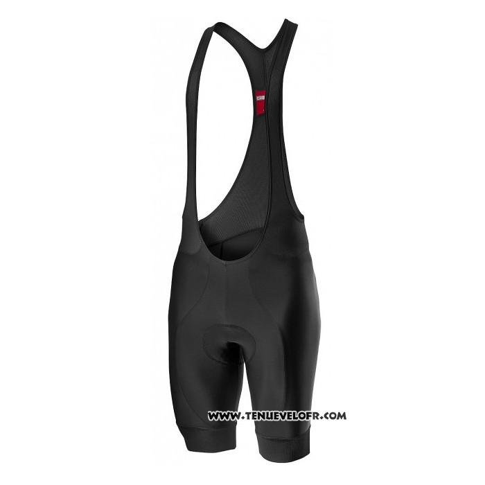 2020 Maillot Cyclisme Castelli Rouge Bleu Manches Courtes et Cuissard