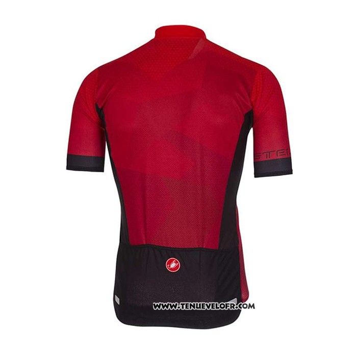 2020 Maillot Cyclisme Castelli Rouge Manches Courtes et Cuissard