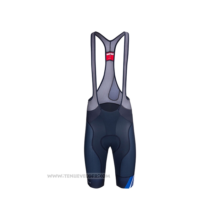 2021 Maillot Cyclisme Castelli Bleu Noir Blanc Manches Courtes et Cuissard