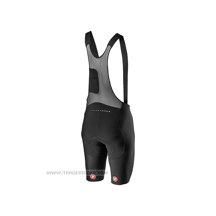 2021 Maillot Cyclisme Castelli Fonce Bleu Manches Courtes et Cuissard