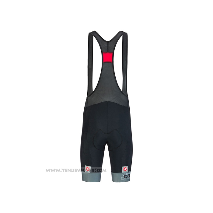 2021 Maillot Cyclisme Castelli Gris Bleu Manches Courtes et Cuissard