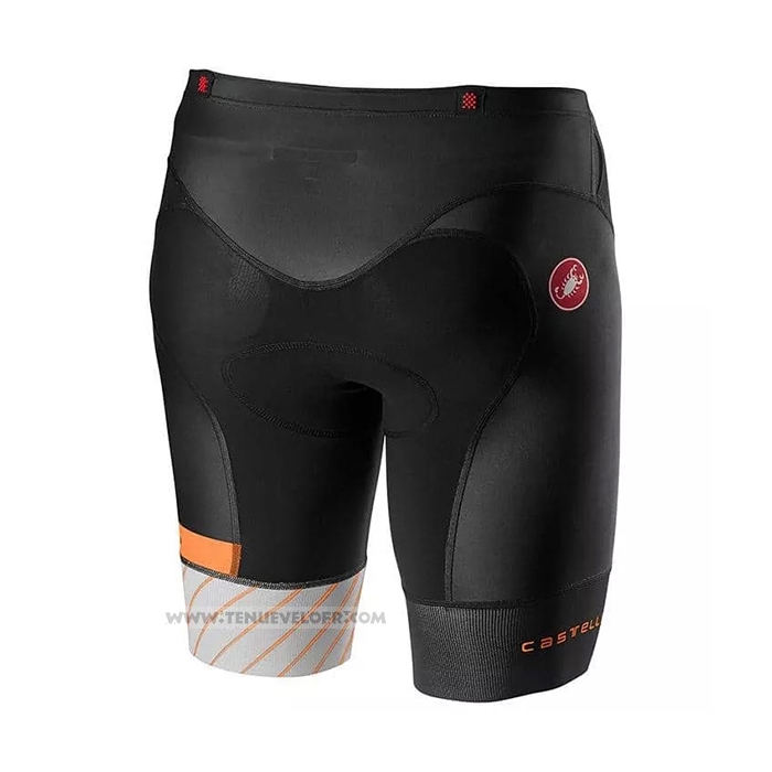 2021 Maillot Cyclisme Castelli Gris Manches Courtes et Cuissard