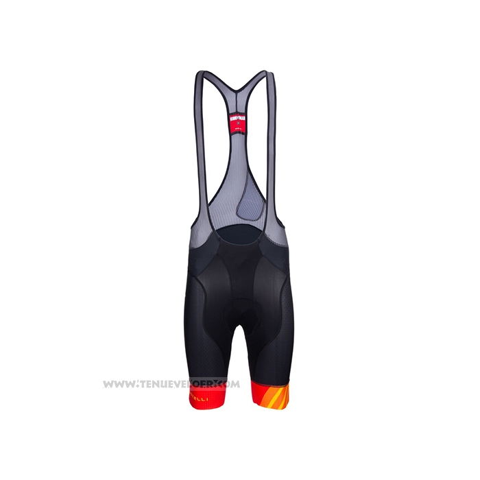 2021 Maillot Cyclisme Castelli Jaune Orange Manches Courtes et Cuissard