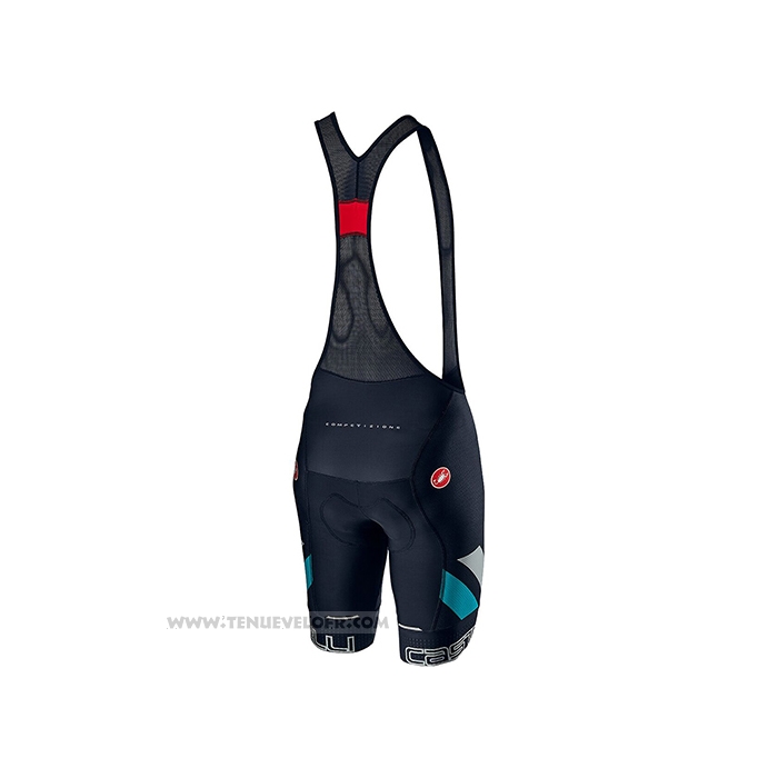 2021 Maillot Cyclisme Castelli Lumiere Bleu Manches Courtes et Cuissard