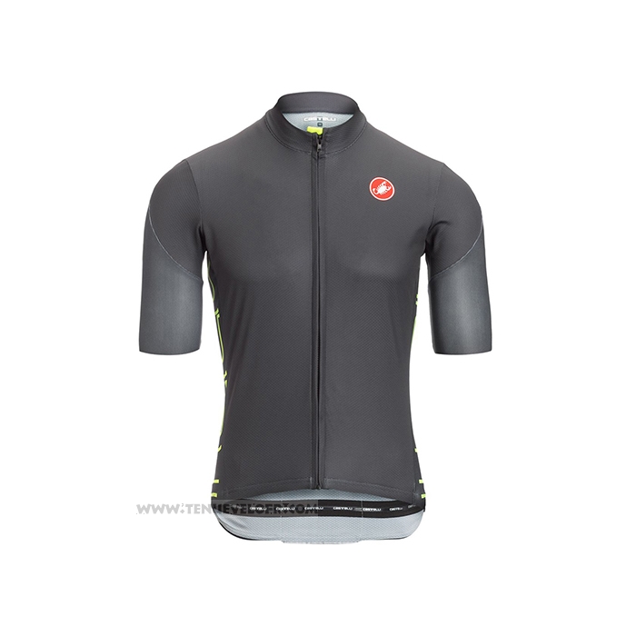 2021 Maillot Cyclisme Castelli Noir Manches Courtes et Cuissard