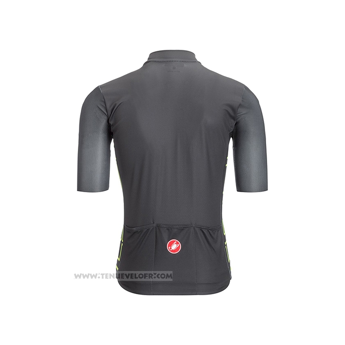 2021 Maillot Cyclisme Castelli Noir Manches Courtes et Cuissard