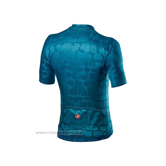 2021 Maillot Cyclisme Castelli Profond Bleu Manches Courtes et Cuissard