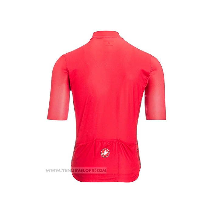 2021 Maillot Cyclisme Castelli Profond Rose Manches Courtes et Cuissard