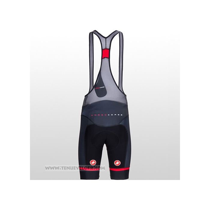 2021 Maillot Cyclisme Castelli Rouge Blanc Manches Courtes et Cuissard