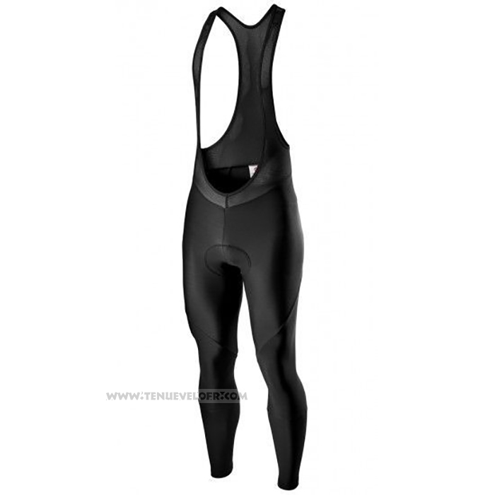 2022 Maillot Cyclisme Castelli Fonce Rouge Manches Longues et Cuissard