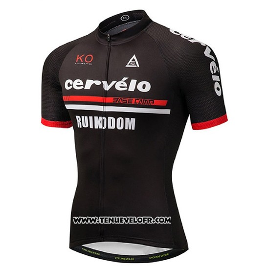 2018 Maillot Ciclismo Cervelo Noir Manches Courtes et Cuissard