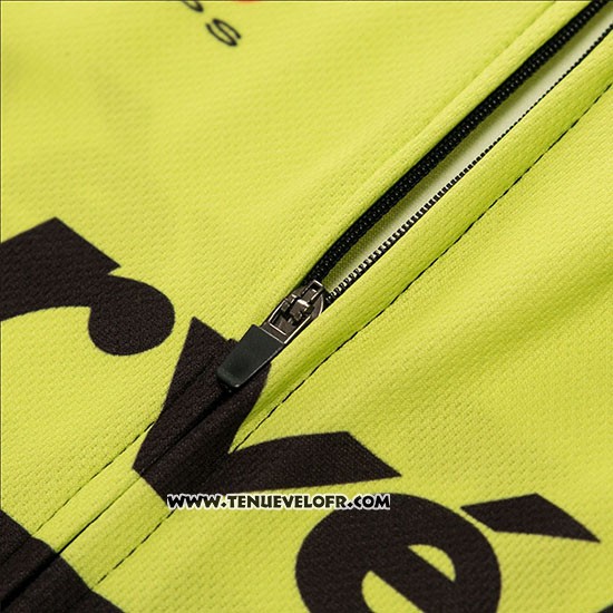 2018 Maillot Ciclismo Cervelo Vert et Noir Manches Courtes et Cuissard