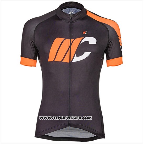2018 Maillot Ciclismo Cipollini Easy Noir et Orange Manches Courtes et Cuissard
