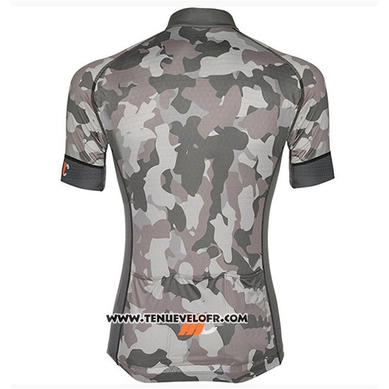2018 Maillot Ciclismo Cipollini Prestig Camo Camouflage Orange Manches Courtes et Cuissard
