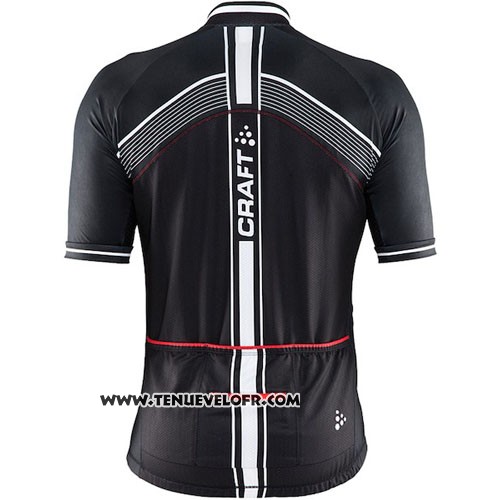 2016 Maillot Ciclismo Craft Rouge et Noir Manches Courtes et Cuissard